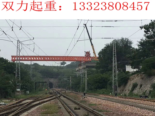 JQJ200-40架橋機晉城跨鐵路架梁